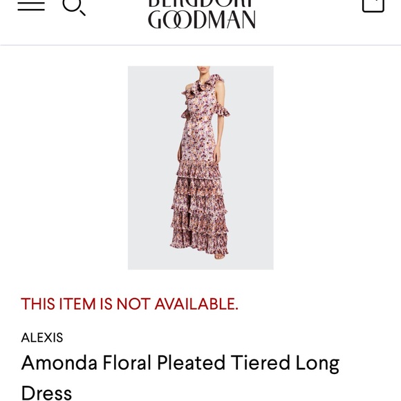 Alexis Amonda Floral Pleated Tiered Long Dress - Picture 7 of 7